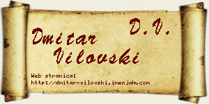 Dmitar Vilovski vizit kartica